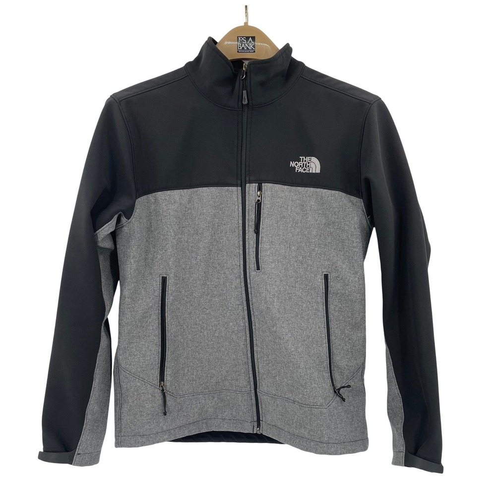 The North Face Jacket Mens M Grey Black Softshell Apex Bionic Gorpcore